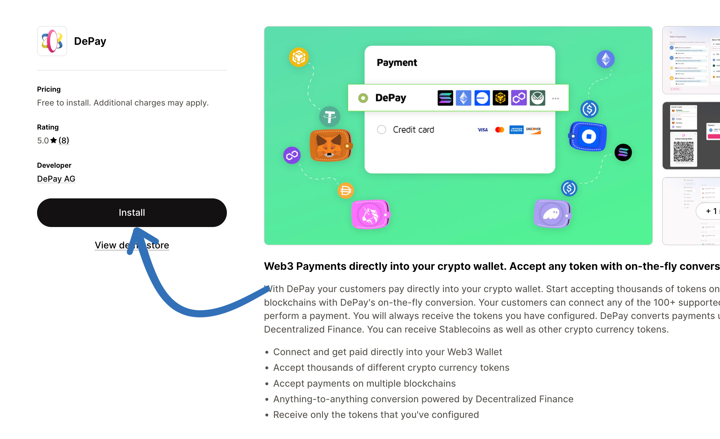 Install DePay for Shopify