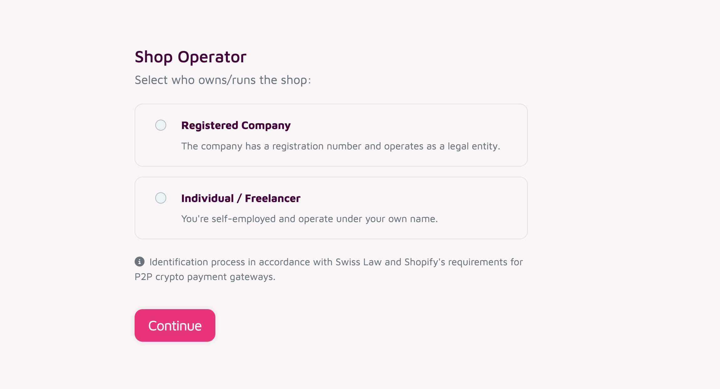 Provide shop operator data