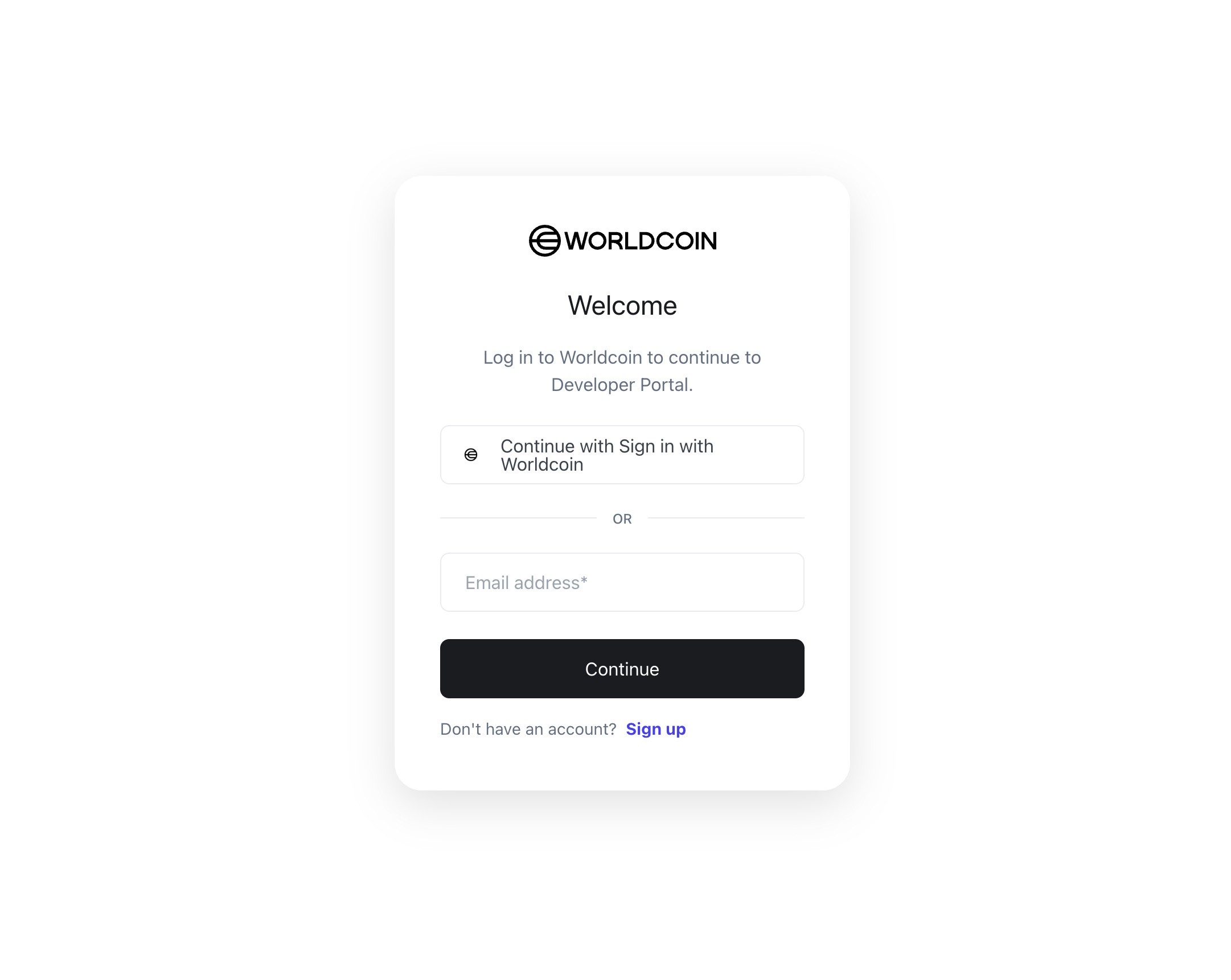 Register World Account