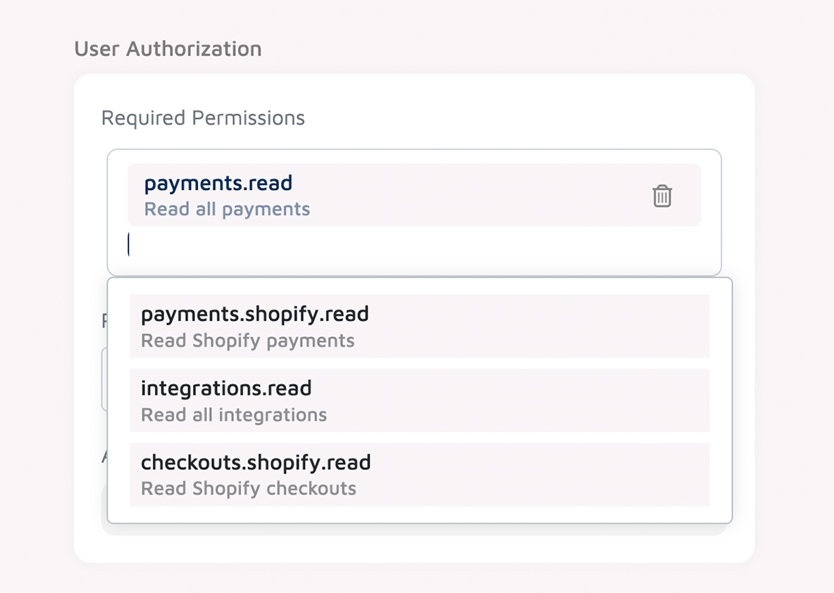 Enable User Authorization